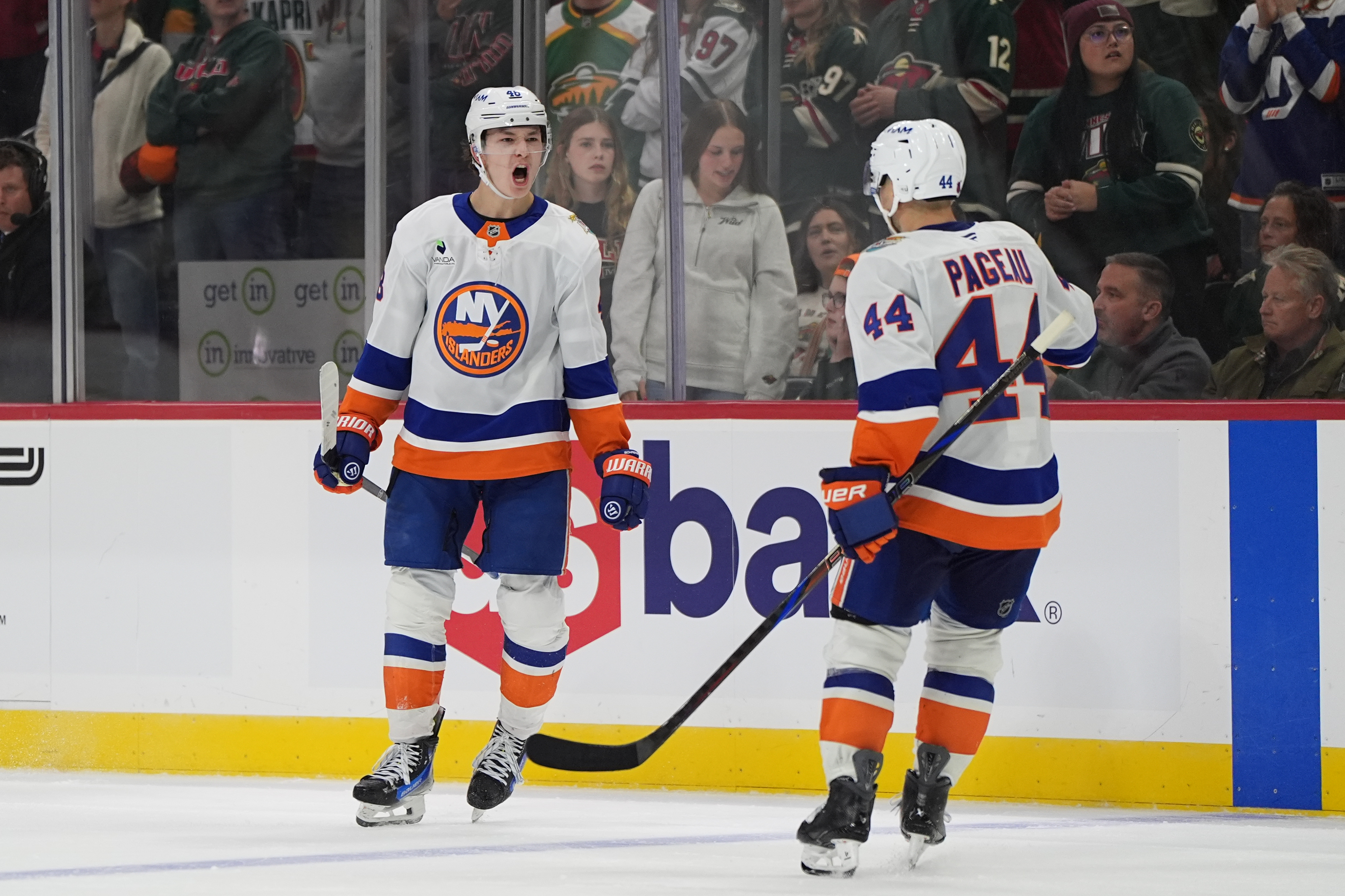 Schaefer scores his 2nd goal of the game in OT to lift Islanders past Wild, 4-3 — Velva Sports news